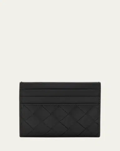 Bottega Veneta Men's Intrecciato Leather Card Case | Thumbnail 3