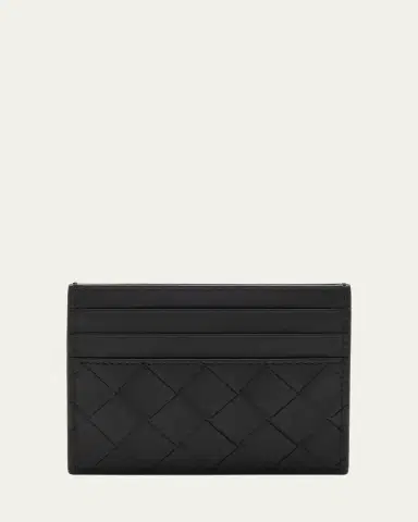 Bottega Veneta Men's Intrecciato Leather Card Case | Thumbnail 5