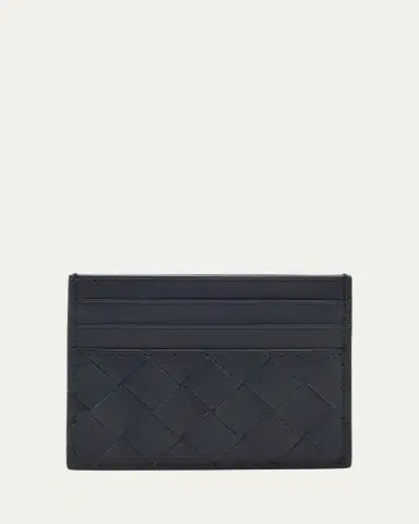 Bottega Veneta Men's Intrecciato Leather Card Case | Thumbnail 6