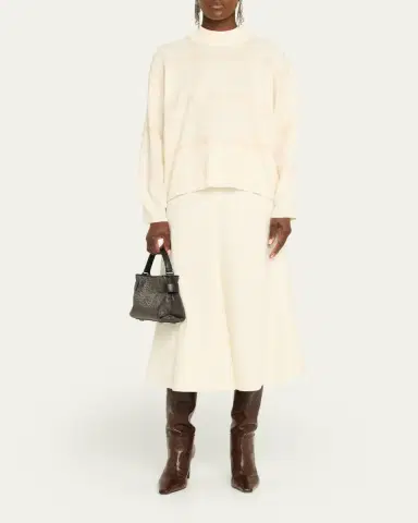 Brunello Cucinelli Prince Of Wales Pailette Wool-Cashmere Sweater | Thumbnail 2