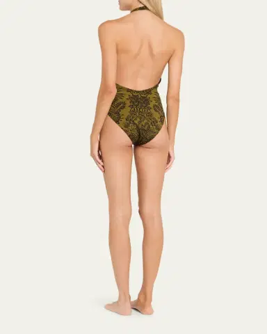 Ulla Johnson Milos Halter One-Piece Swimsuit | Thumbnail 3 Ulla Johnson Milos Halter One-Piece Swimsuit | Thumbnail 3