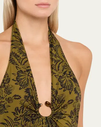 Ulla Johnson Milos Halter One-Piece Swimsuit | Thumbnail 4 Ulla Johnson Milos Halter One-Piece Swimsuit | Thumbnail 4