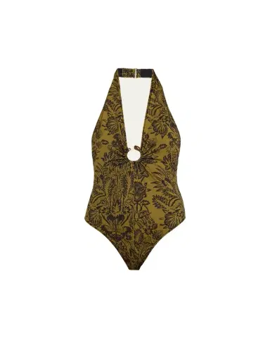 Ulla Johnson Milos Halter One-Piece Swimsuit | Thumbnail 1 Ulla Johnson Milos Halter One-Piece Swimsuit | Thumbnail 1