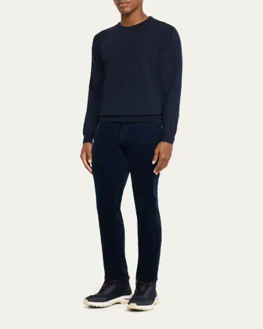 Kiton Men's Corduroy Straight Fit Five-Pocket Pants | Thumbnail 6 Kiton Men's Corduroy Straight Fit Five-Pocket Pants | Thumbnail 6