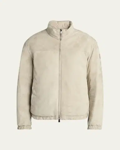 Moncler Men's Cernay Reversible Suede and Quilted Jacket | Thumbnail 5 Moncler Men's Cernay Reversible Suede and Quilted Jacket | Thumbnail 5