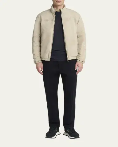 Moncler Men's Cernay Reversible Suede and Quilted Jacket | Thumbnail 6 Moncler Men's Cernay Reversible Suede and Quilted Jacket | Thumbnail 6