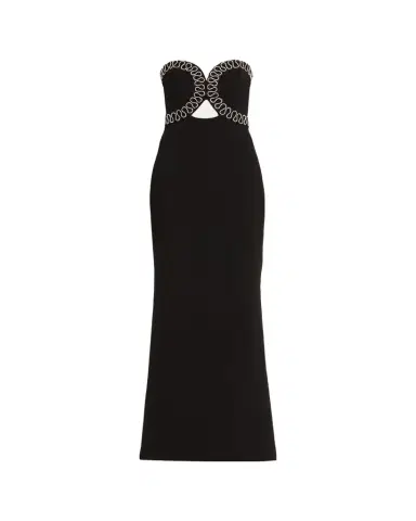 Rebecca Vallance Nyx Strapless Diamante-Trim Column Gown | Thumbnail 1 Rebecca Vallance Nyx Strapless Diamante-Trim Column Gown | Thumbnail 1