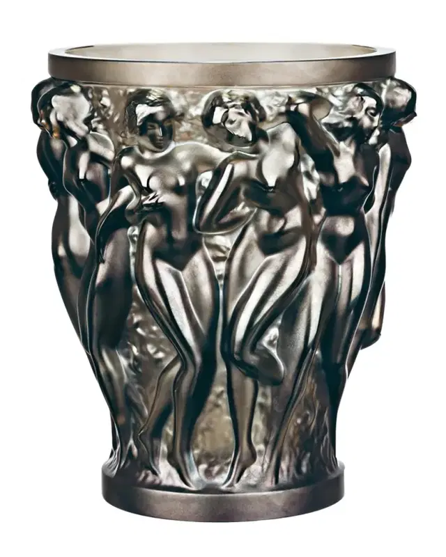 Lalique Bacchantes Small Bronze Vase
