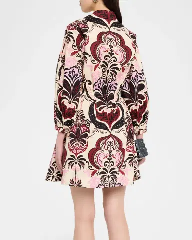 Cara Cara Henry Long-Sleeve Printed Maxi Dress | Thumbnail 2