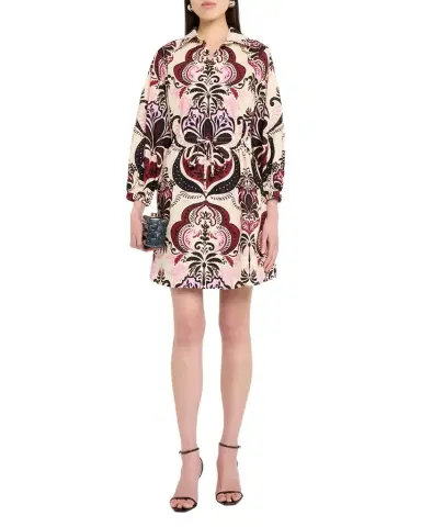 Cara Cara Henry Long-Sleeve Printed Maxi Dress | Thumbnail 1