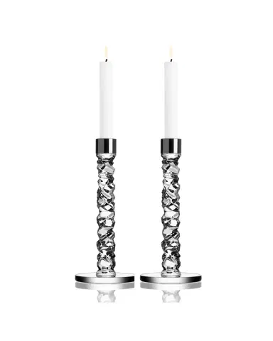Orrefors Carat Large Candlesticks, Set of 2 | Thumbnail 2