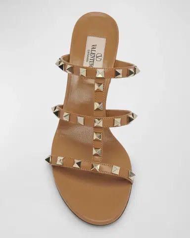 Valentino Garavani Rockstud Caged 60mm Slide Sandals | Thumbnail 4
