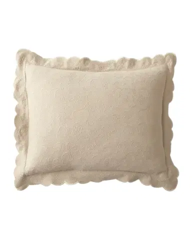 Sferra Alice Standard Floral Matelasse Sham | Thumbnail 1