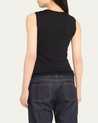 MAJESTIC FILATURES Soft Touch Sleeveless Crew | Thumbnail 3