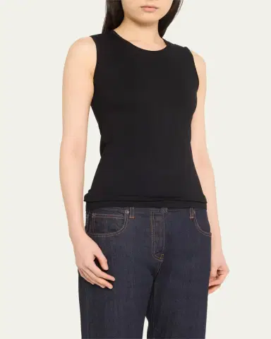 MAJESTIC FILATURES Soft Touch Sleeveless Crew | Thumbnail 4