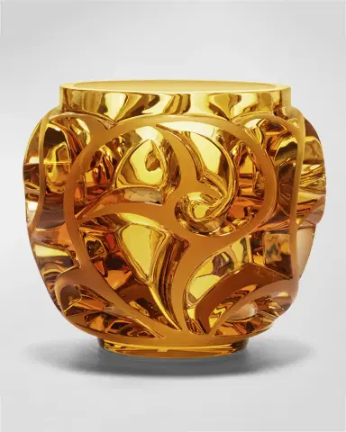 Lalique Tourbillons Amber Vase | Thumbnail 3