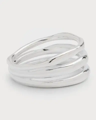 Ippolita Triple Band Squiggle Ring in Sterling Silver | Thumbnail 3