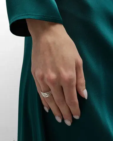 Ippolita Triple Band Squiggle Ring in Sterling Silver | Thumbnail 1