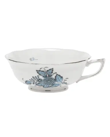 Herend Chinese Bouquet Turquoise & Platinum Teacup | Thumbnail 2
