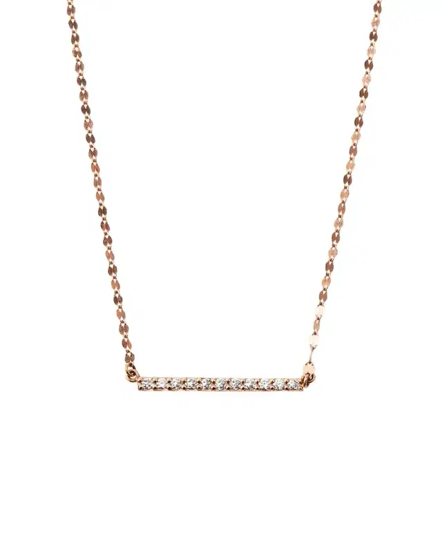 Lana 14K Gold Mirage Blake Diamond Bar Necklace