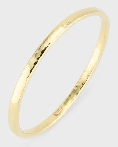 Ippolita Medium Hammered Bangle in 18K Gold | Thumbnail 4