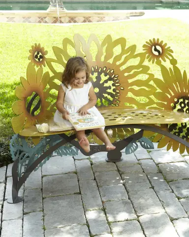 Cricket Forge Sunflower Bench | Thumbnail 2