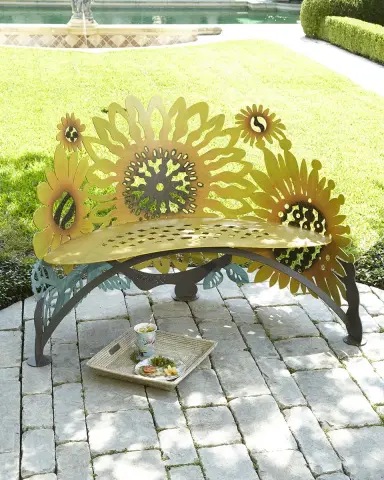 Cricket Forge Sunflower Bench | Thumbnail 1