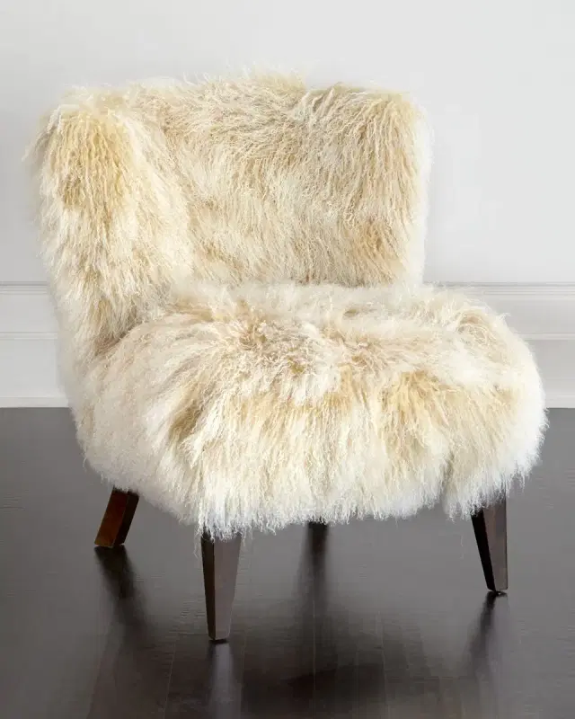 Massoud Lanza Sheepskin Chair