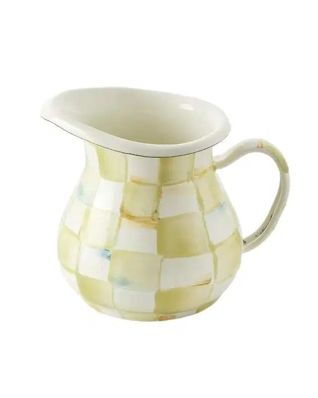 Parchment Check Creamer