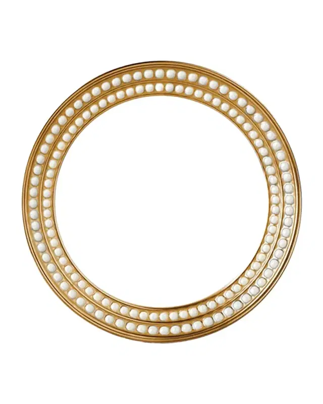L 'Objet Perlee Gold Dessert Plate