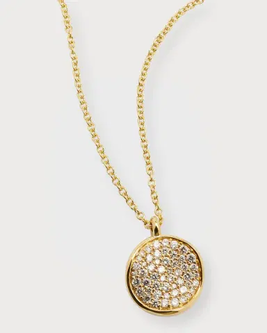 Ippolita Small Flower Pendant Necklace in 18K Gold with Diamonds | Thumbnail 2