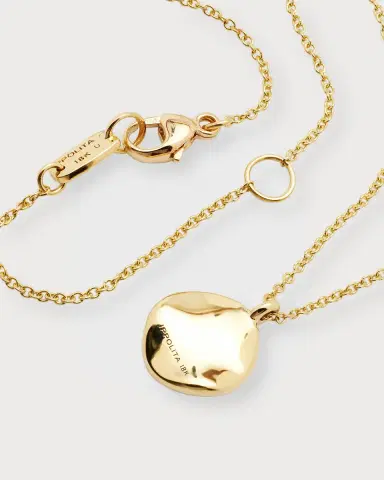 Ippolita Small Flower Pendant Necklace in 18K Gold with Diamonds | Thumbnail 3