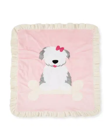 Boogie Baby Puppy Love Plush Baby Blanket, Pink | Thumbnail 2 Boogie Baby Puppy Love Plush Baby Blanket, Pink | Thumbnail 2