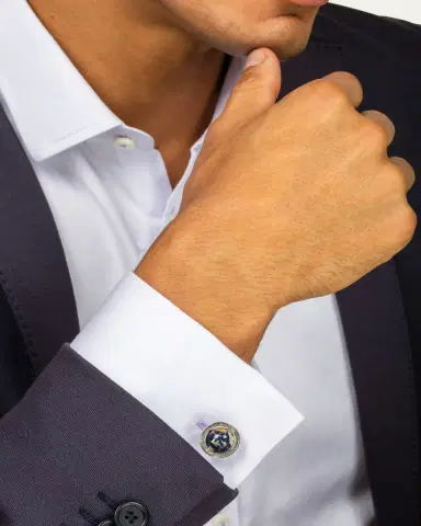 Tateossian Blue Lapis Globe Cuff Links | Thumbnail 2