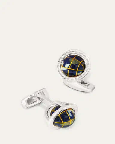 Tateossian Blue Lapis Globe Cuff Links | Thumbnail 3