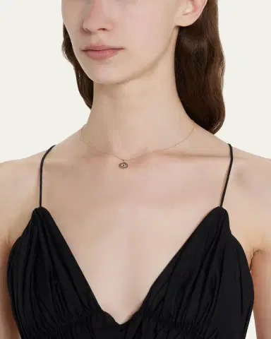 Sydney Evan Small Diamond Evil Eye Medallion Necklace | Thumbnail 2 Sydney Evan Small Diamond Evil Eye Medallion Necklace | Thumbnail 2