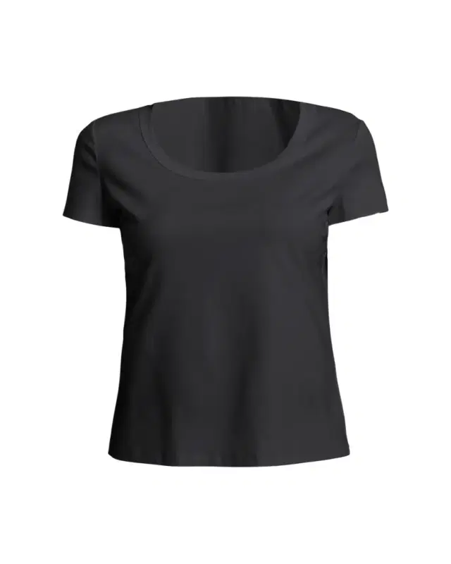 Cotton-Stretch Basic Tee