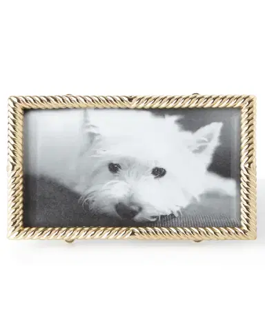 L 'Objet Gold Deco Twist 4" x 6" Picture Frame | Thumbnail 2