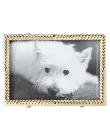 L 'Objet Gold Deco Twist 4" x 6" Picture Frame | Thumbnail 1
