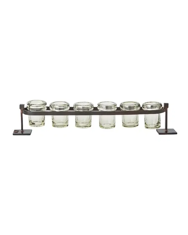 6-Votive Firedance Railroad Votive Holder
