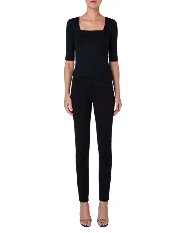 Akris punto Square-Neck Jersey Top | Thumbnail 1 Akris punto Square-Neck Jersey Top | Thumbnail 1