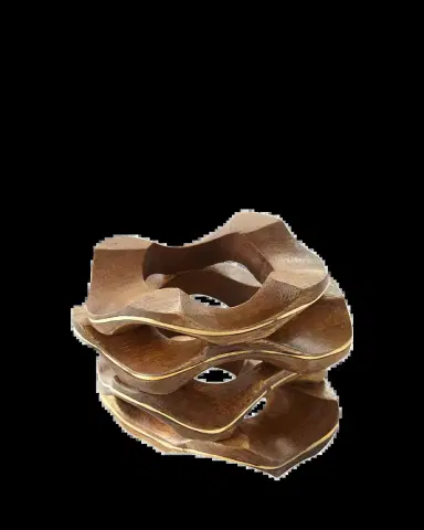 Kim Seybert Pavilion Wooden Napkin Ring | Thumbnail 2