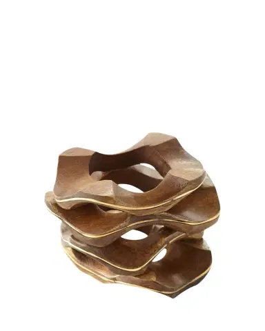 Kim Seybert Pavilion Wooden Napkin Ring | Thumbnail 1