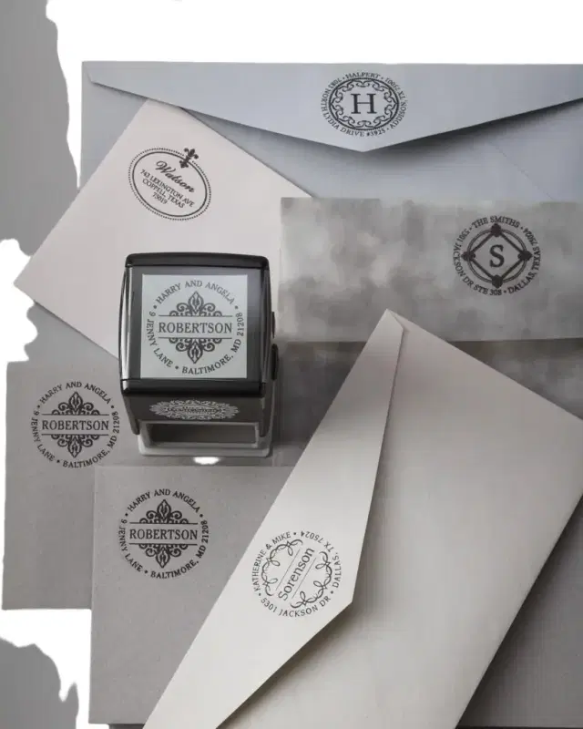 Three Designing Women Emblem Address Stamp