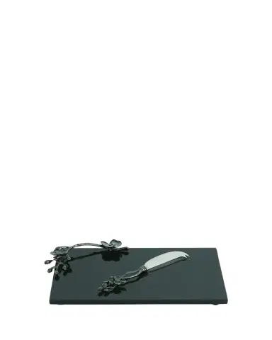 Michael Aram Black Orchid Cheese Board with Knife | Thumbnail 1