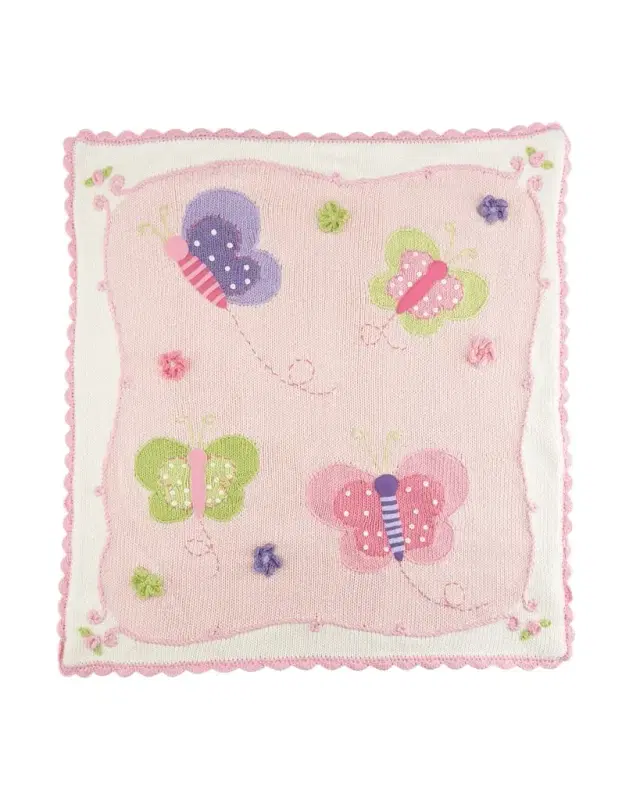 Kids ' Butterfly Scalloped Blanket