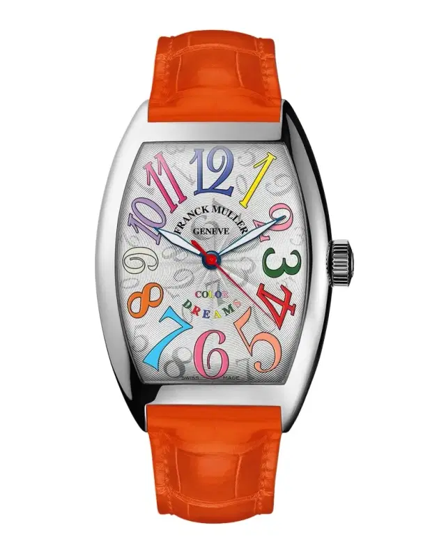 Franck Muller Color Dreams Curvex Watch with Alligator Strap