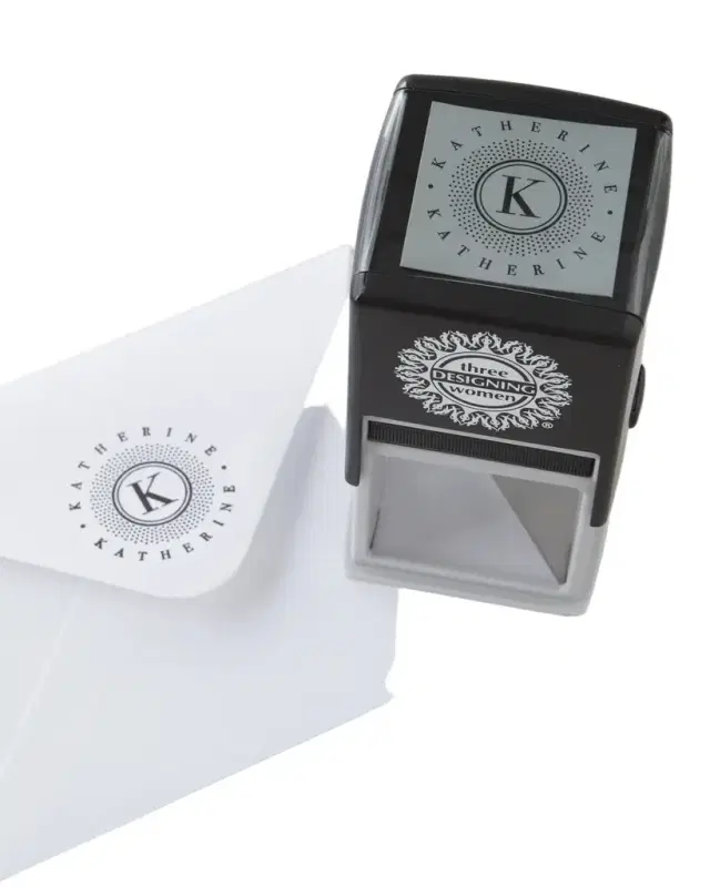 Three Designing Women Name & Initial Stamp