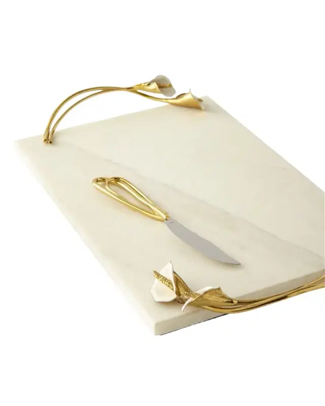 Michael Aram Calla Lily Cheese Board with Knife