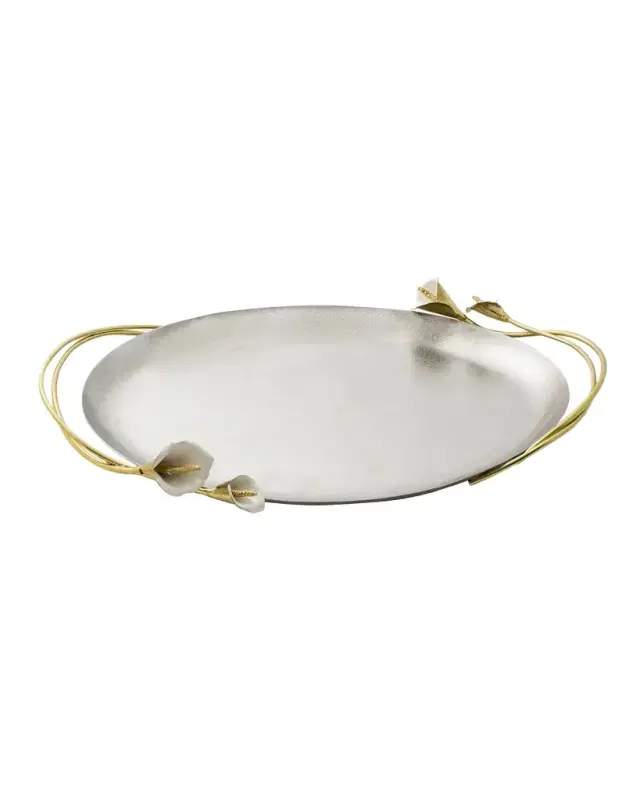 Calla Lily Oval Tray